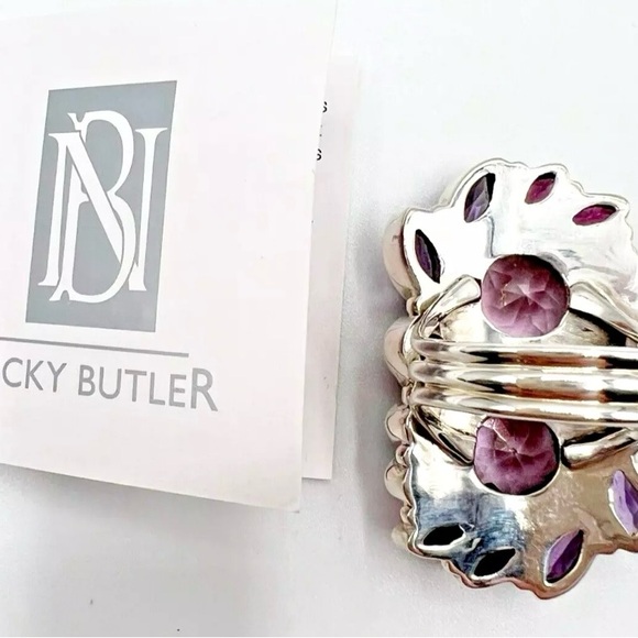 🌟Nicky Butler One of a Kind 925 Sterling Silver Pink Quartz Size 7.5 Ring NEW - Picture 11 of 15